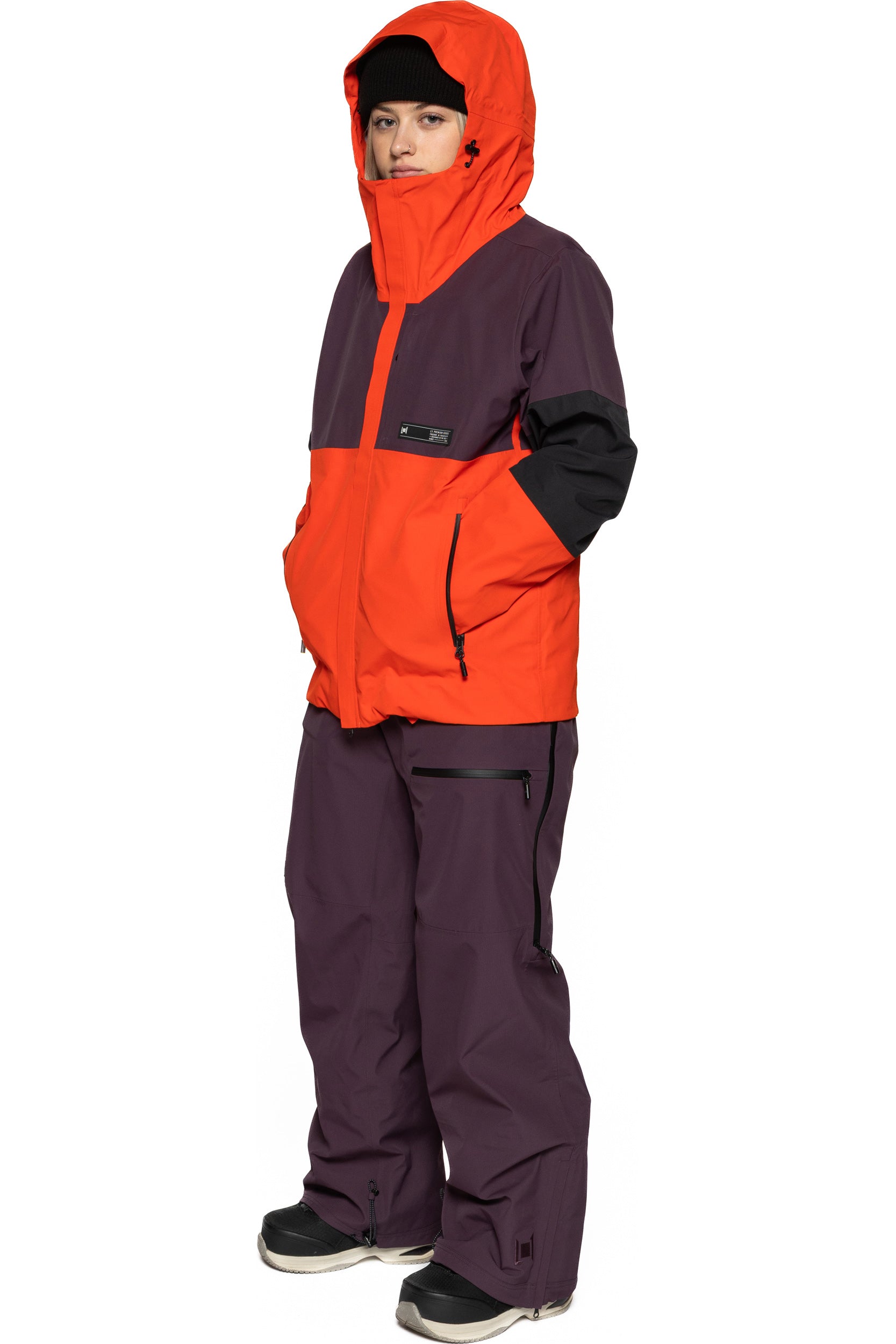 L1 Ukka Women's Jacket - Cinder/Fig/Black