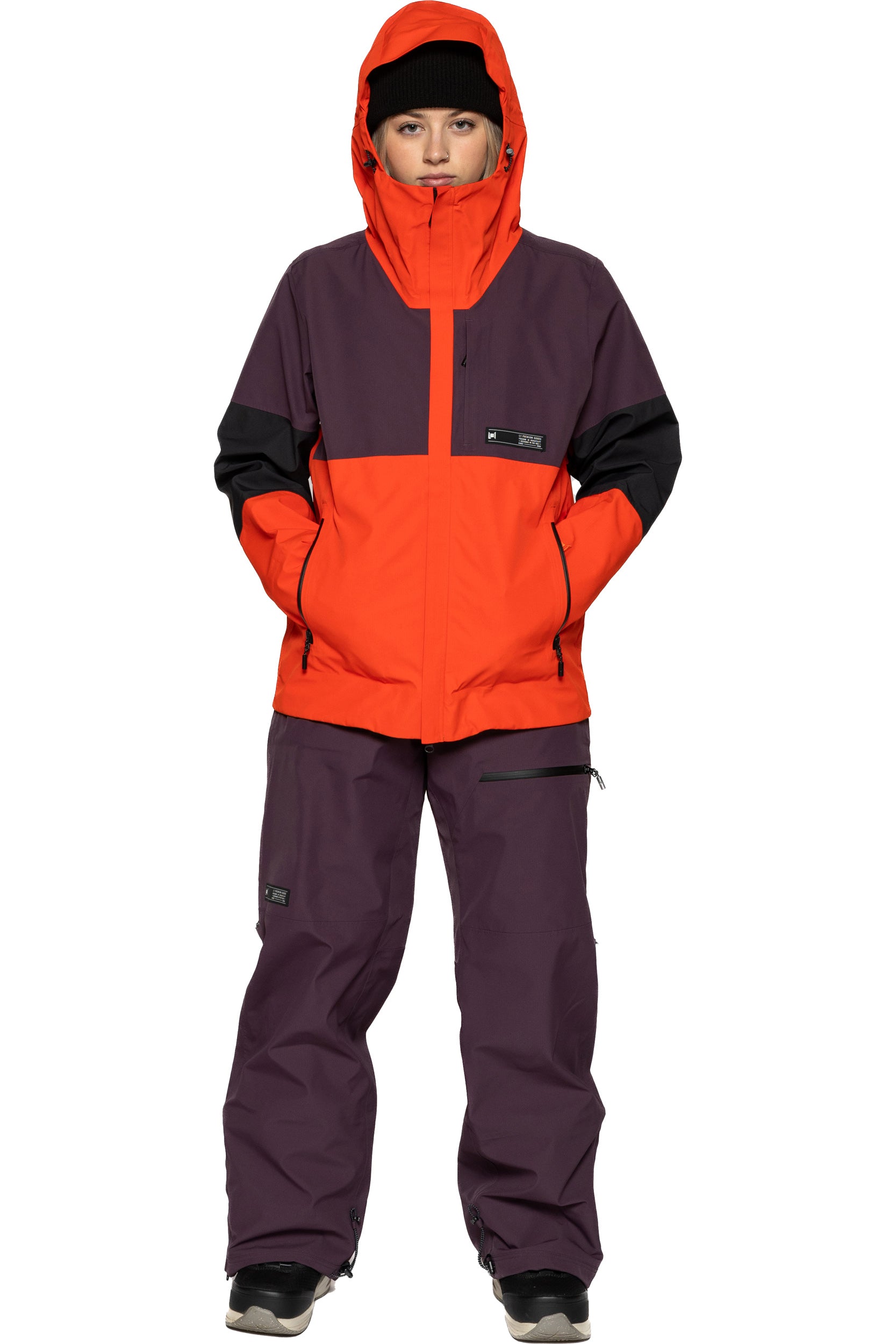 L1 Ukka Women's Jacket - Cinder/Fig/Black