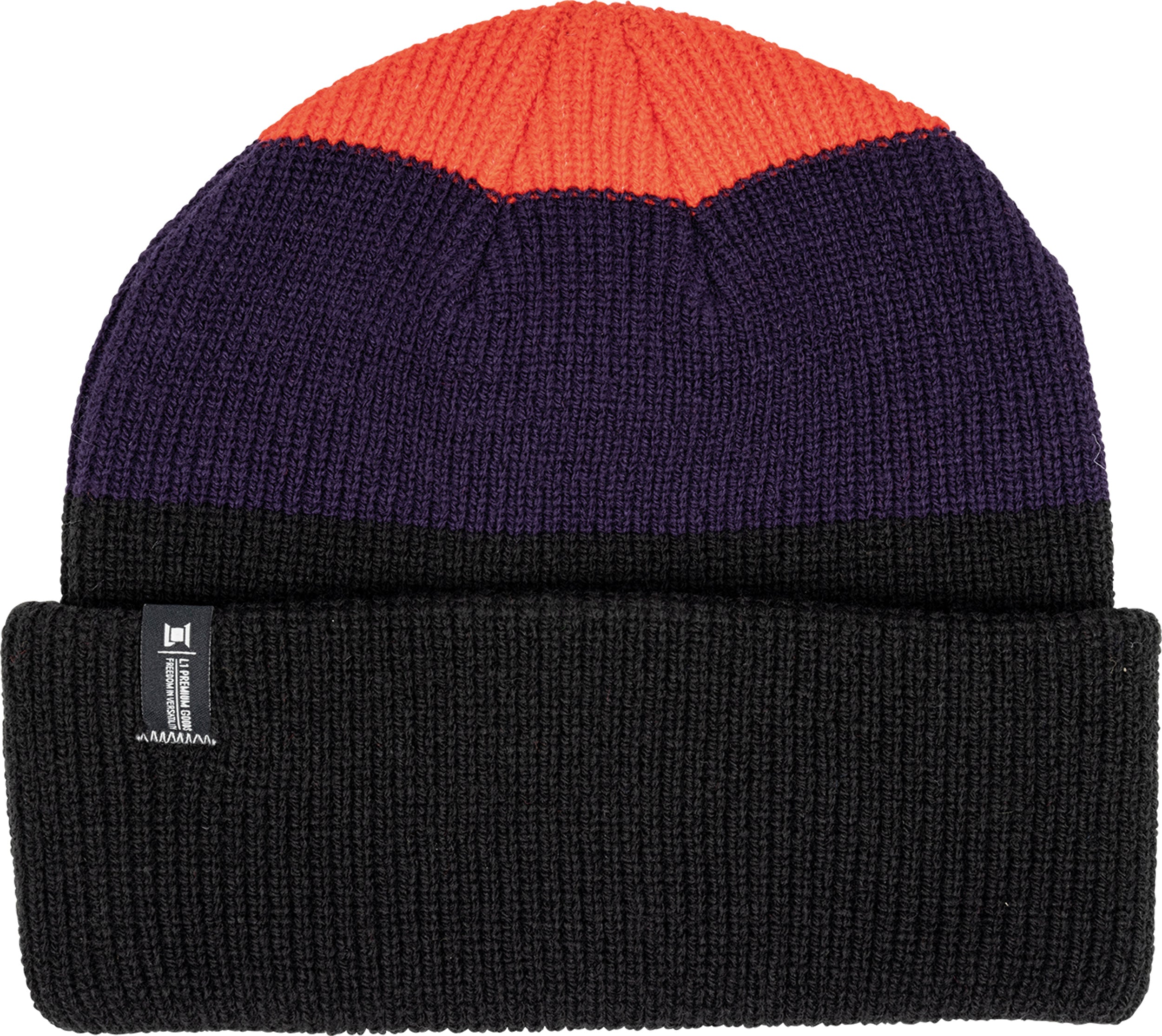 L1 Breach Blocked Beanie - Black/Fig/Cinder