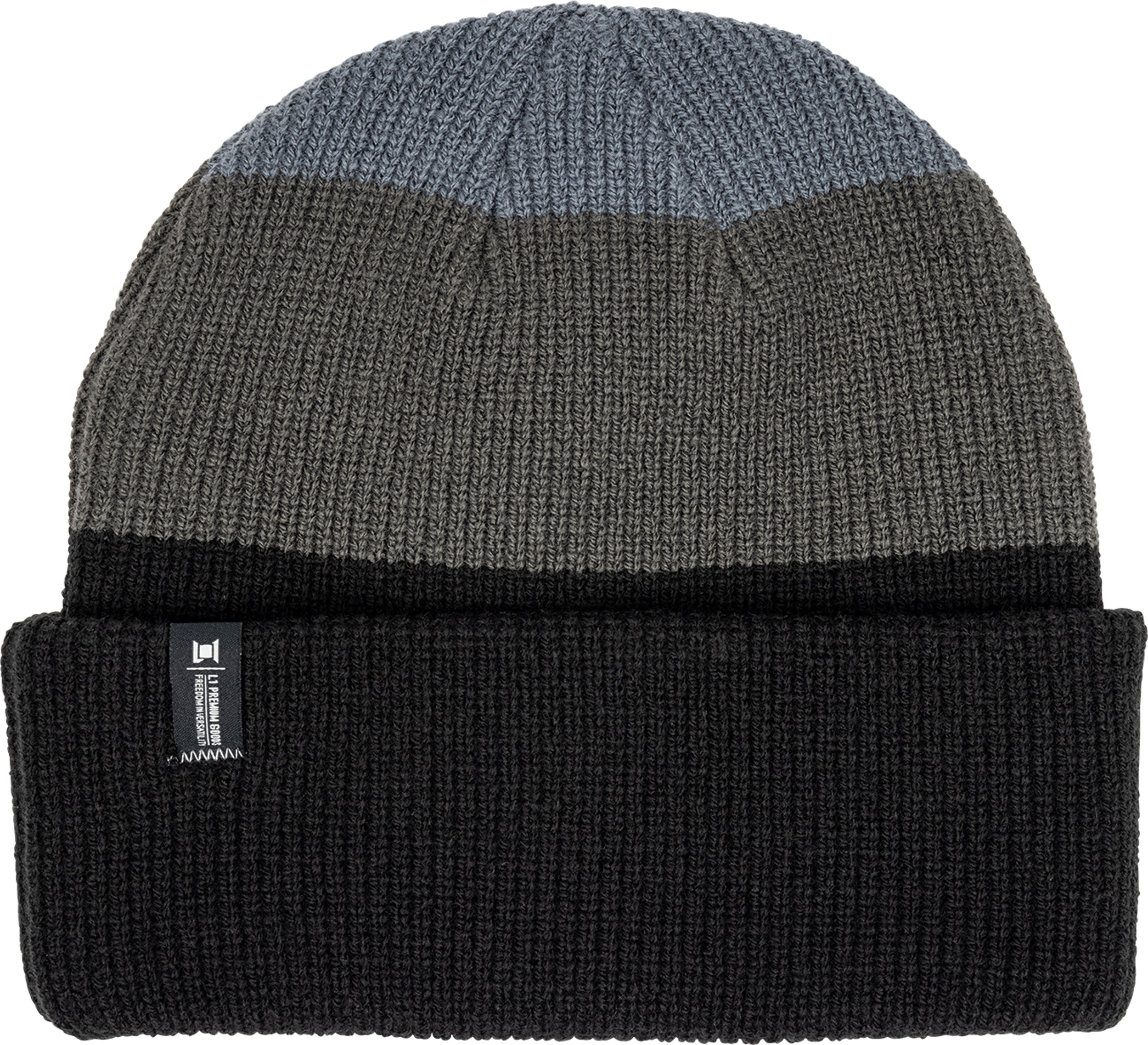 L1 Breach Blocked Beanie - Blk/Carb/Bluest.